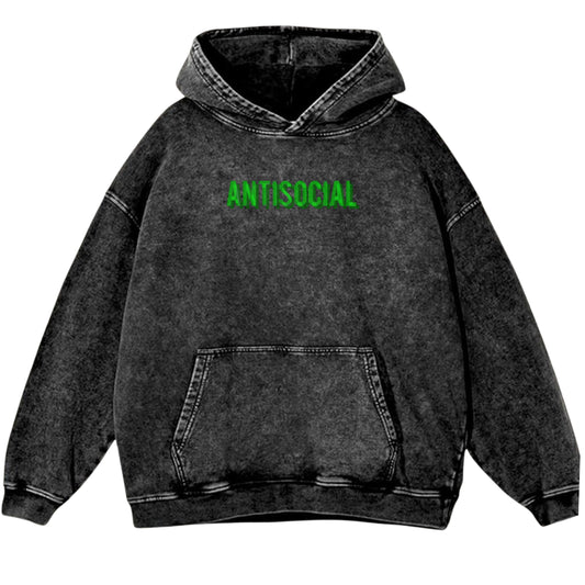 antisocial oversized Hoodie