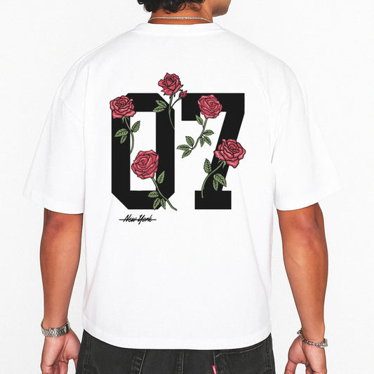 words of roses oversized T-shirt