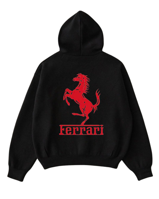 ferrari racing zipper hoodie