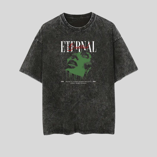 eternal stone wash Oversized T-shirt