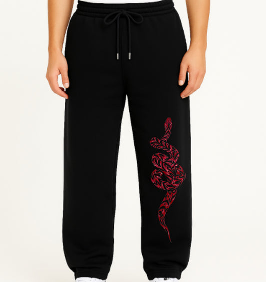 snake unisex straight fit sweatpants