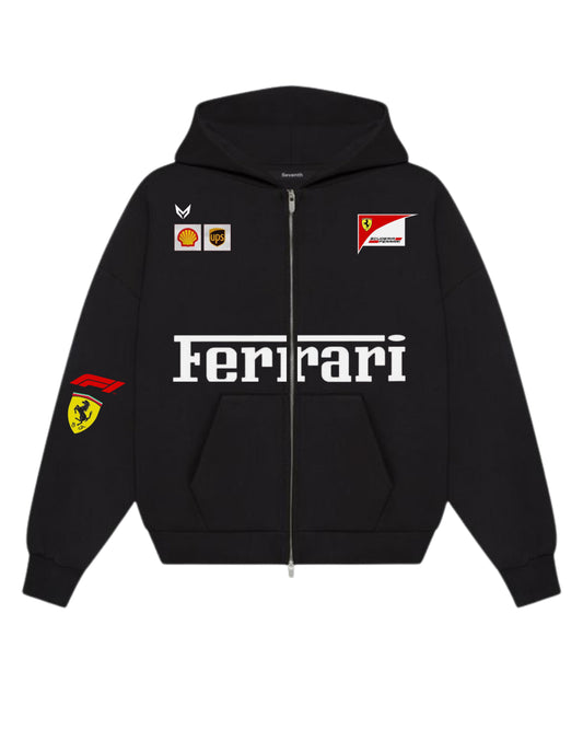 ferrari racing zipper hoodie