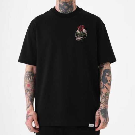 skulls n roses oversized T-shirt